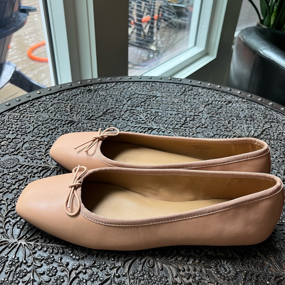 NEW MADEWELL THE ANELISE BALLET FLATS IN WARM SAND 9.5 - Picture 5 of 8
